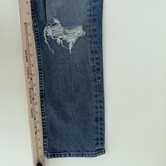 Mother Jeans Womens 27 The Tomcat Distressed Seriously Truce High Rise Straight - Picture 13 of 15
